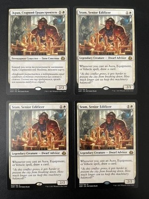 MTG- Sram, Senior Edificer x4 - Aether Revolt (One is Foreign)