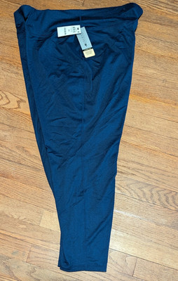 Ideology Leggings Women s Plus 3X Blue NWT Full Length UV 50+ Wicking Flat Seams