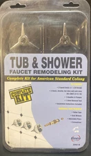 American Standard Colony Tub/Shower 3-Handle Remodeling Kit in Chrome NOS