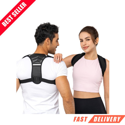 Back Posture Corrector for Women & Men, Comfy Adjustable Back Brace to Improve
