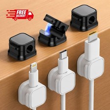6PCS Magnetic Cable Organizer Desktop Charging Cord Holder