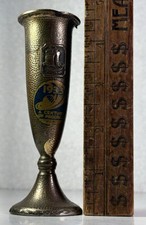 VINTAGE 1933 CHICAGO ILL WORLD'S FAIR CENTURY OF PROGRESS SOUVENIR VASE SHIP USA