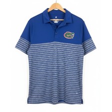 Fanatics Mens XL Florida Gators Collegiate Athleisure Golf Striped Polo Shirt