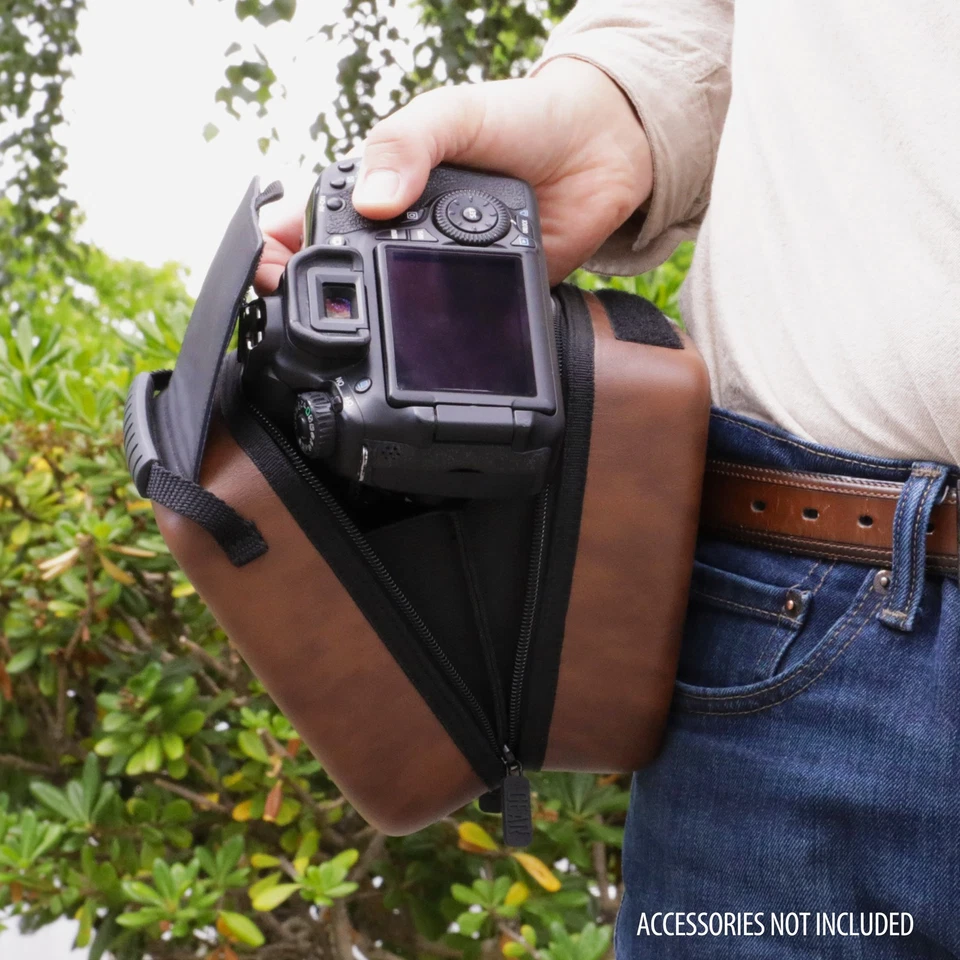 Estojo de Câmera DSLR Hard Shell de Acesso Rápido com Armazenamento de Acessórios e Interior Acolchoado - Imagem 4 de 4