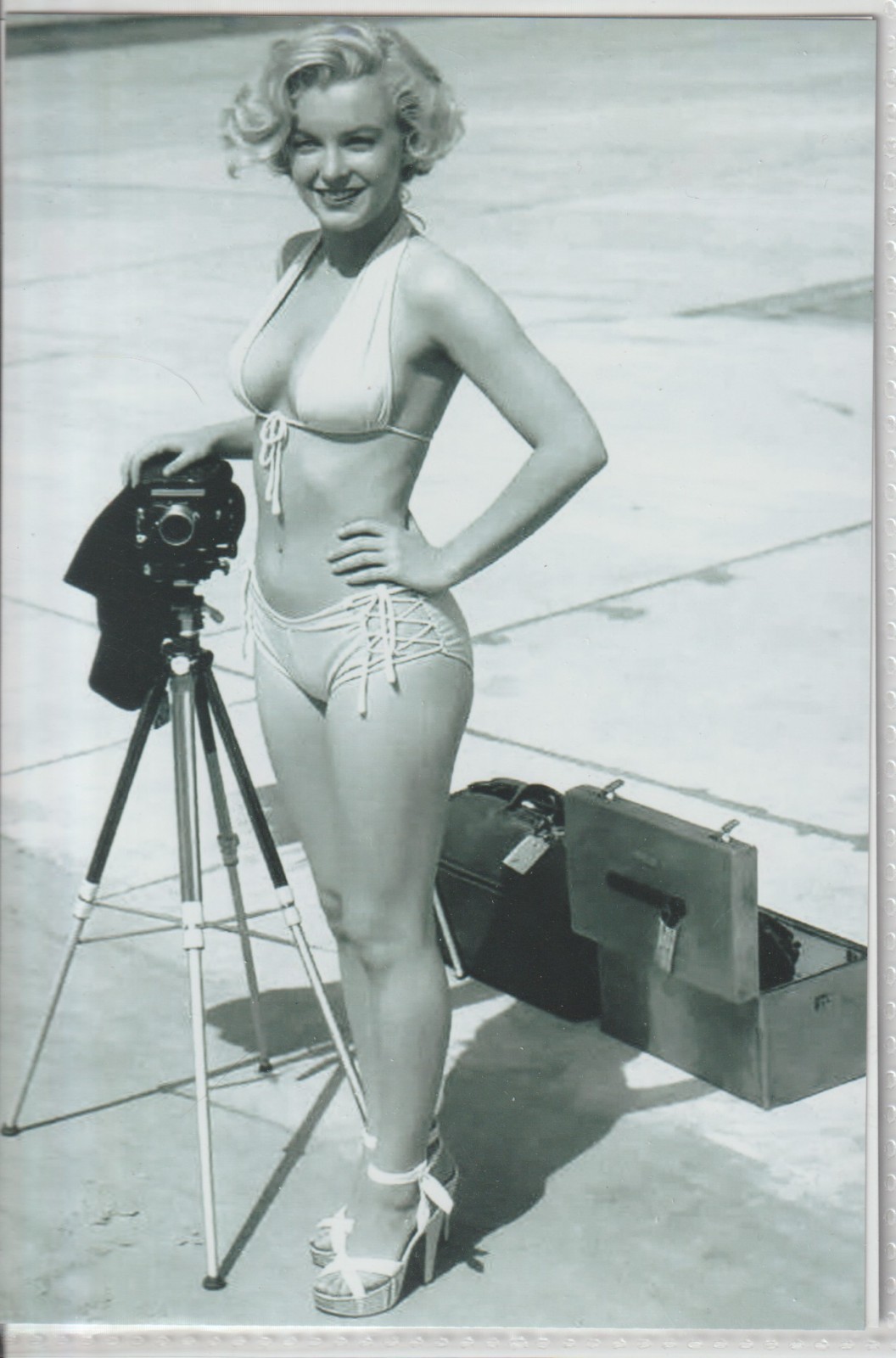 Marilyn Monroe in Bikini 1950's Photo Shoot #0719 Re-Print 4x6