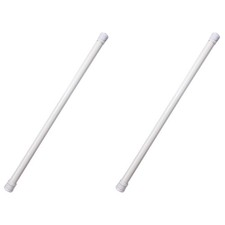 2 Pack No-punch Telescopic Clothes Drying Rod Shower Curtain Pole