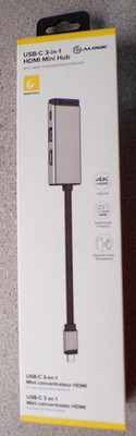 NEW Alogic USB-C 3 in 1 HDMI Mini Hub #39409