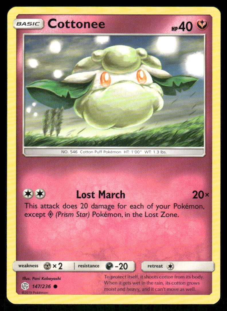 Cottonee 147/236 - Cosmic Eclipse - Common NM