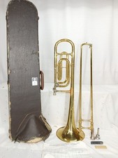 VINTAGE ROYAL RMC REYNOLDS CONTEMPORA BASS TROMBONE IN ORIGINAL CASE FREE SHIP