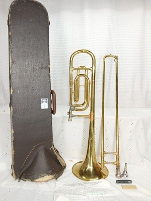 1963 REYNOLDS PROFESSIONAL F ATTACHMENT TENOR / BASS TROMBONE IN ORIGINAL CASE