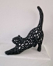 Statua Moderna di Gatto 18 cm – Stampa 3D in PLA – Design Decorativo