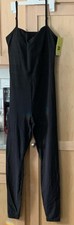 All in Motion Bodysuit Jumper Black S Shelf Bra Moisture Wicking UPF  