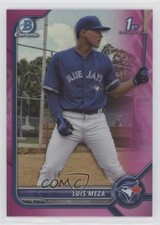 2022 Bowman Chrome Prospects Fuchsia Pink Vapor Refractor 51/199 Luis Meza z5b