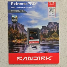 SanDisk Extreme PRO 512GB SDXC UHS-I Card 4K SDSDXXJ-512G-GN6SN USED ONCE 