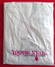 Vintage ladie's full white nylon slip by Movie Star Lingerie sz 36 tall 1950's