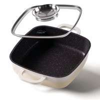 Stoneline Servierpfanne Eckig 20 Cm, Eckige Pfanne Induktion Mit Deckel