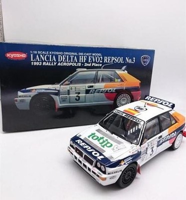 Kyosho 1/18 Lancia Delta HF Evo2 Repsol No.3 1993 Rally Acropolice