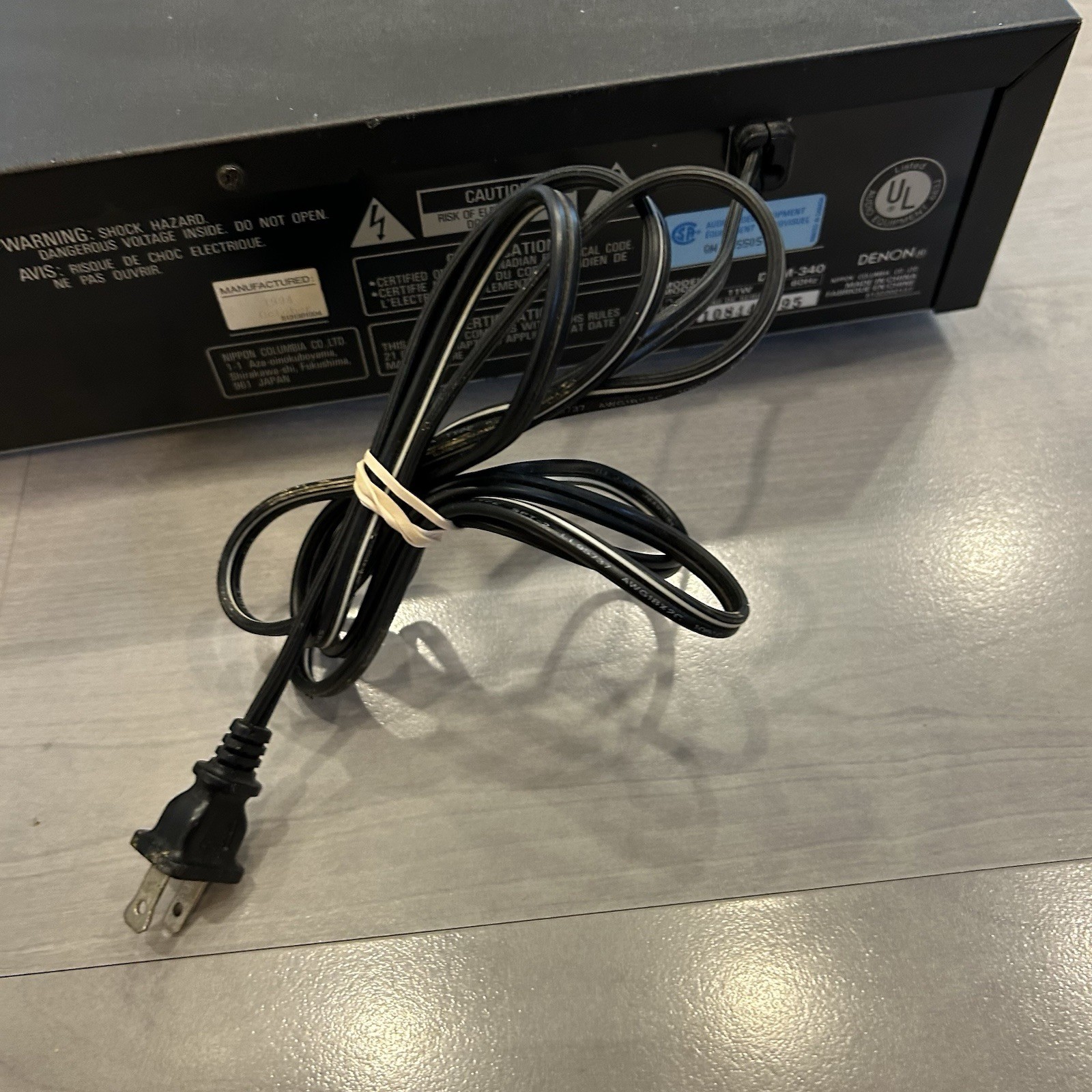 Denon DCM-340 CD Changer - No Remote - Tested and Working