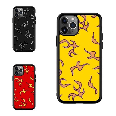 black orange red flame For Samsung S21 S22 S23 S24 Plus Ultra Impact Case