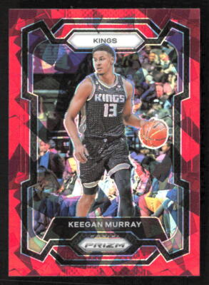 2023-24 Panini Prizm Keegan Murray #7 Red Ice Sacramento Kings