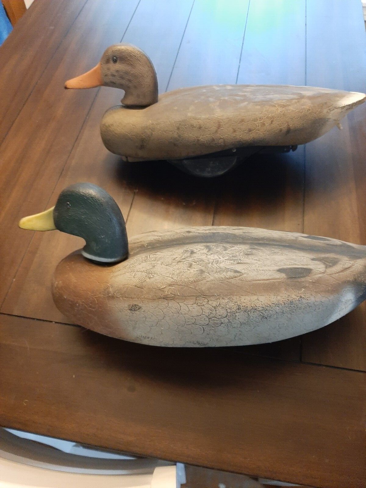 PAIR OF VINTAGE QUACK LL BEAN DUCK DECOYS eBay