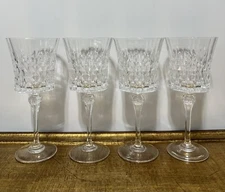 Crystal of America (CoA) Stemmed Water Goblets, Set of 4