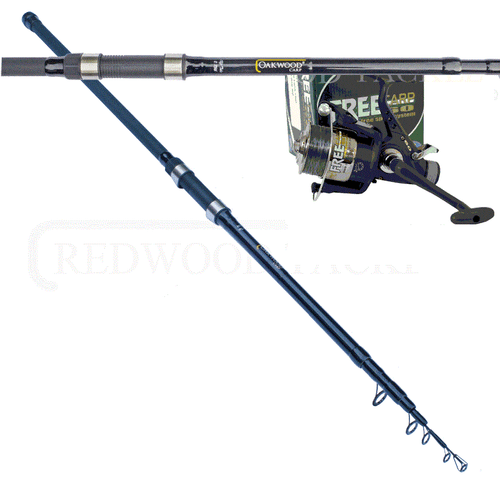 Oakwood Carp/Pike TELESCOPIC Combo 2.75 Rod & BTR/Free Spool Reel