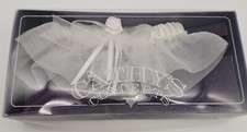 White Bridal Garter by Cathy's Concepts