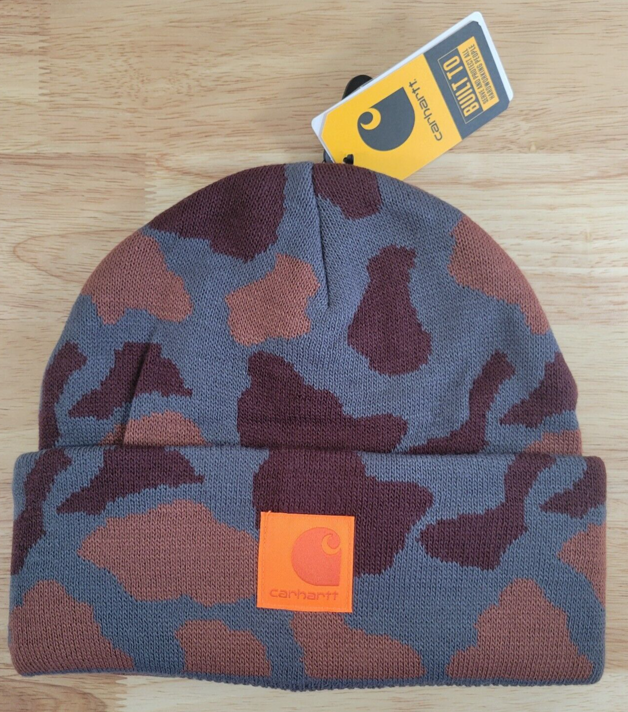 Carhartt Bluestone Duck Camo Knit Beanie Winter Hat  