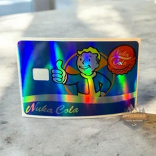 Credit Card Sticker Skins Vinyl Decal Nuka Cola Holographic
