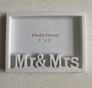 Mr Mrs White Photo Frame Gift Wedding Couple Anniversary Picture 7x5 New Ebay