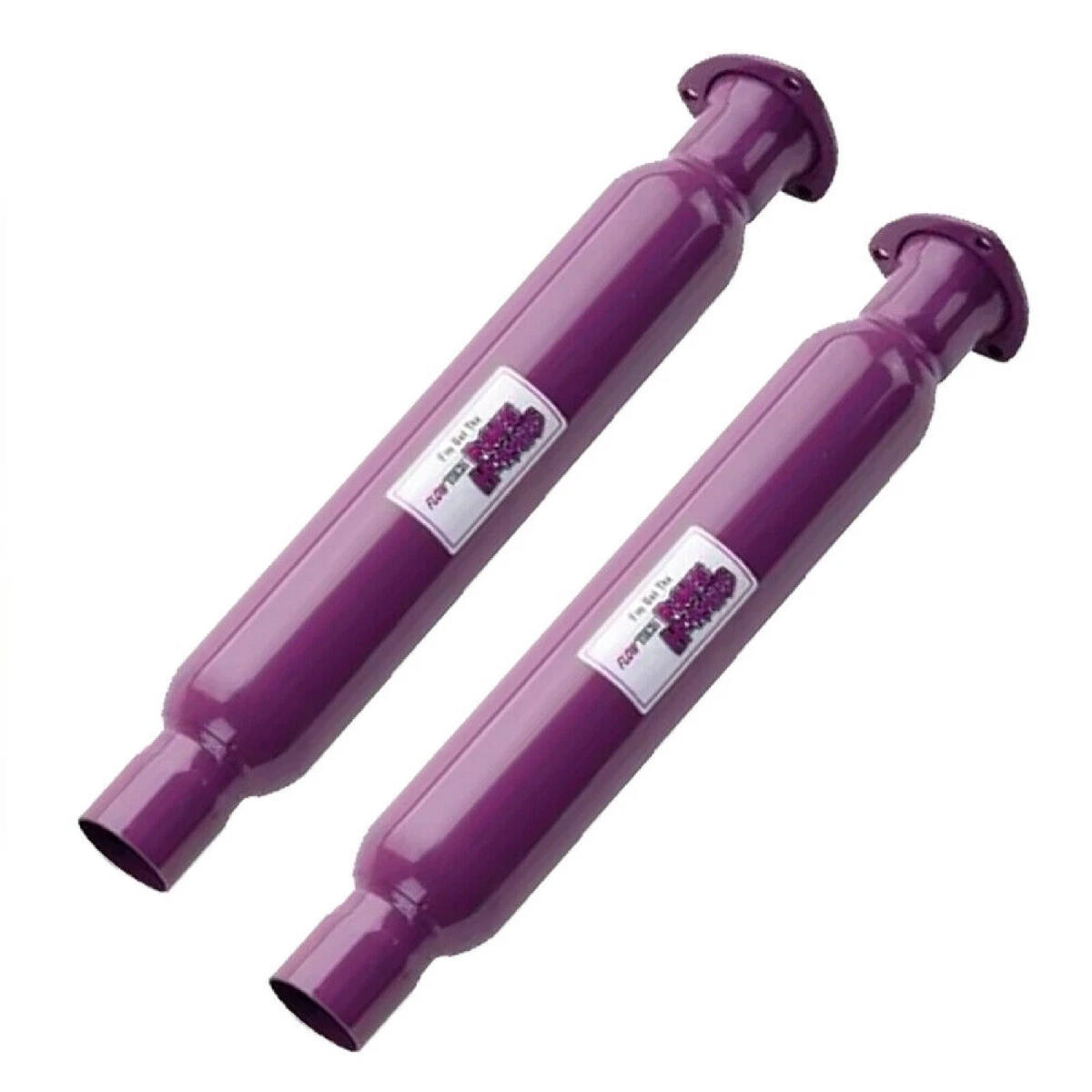 Flowtech 50230FLT Purple Hornies Header Muffler 3 Inch Inlet 2PK