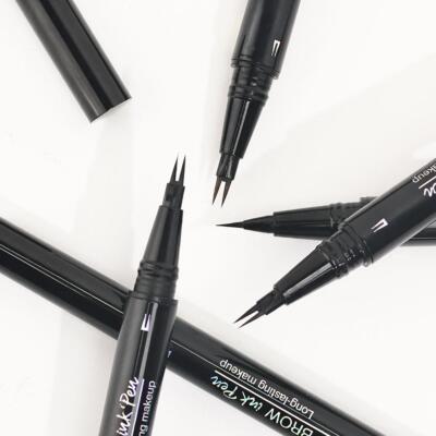 Waterproof Two-pronged Eyebrow Pencil Natural Ultra-fine Eyebrow Tattoo Mak O1H4