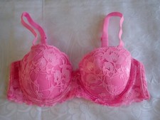 ED-IT-ED Lingerie, Balconette Bra in Size 38D, Colour in Pink