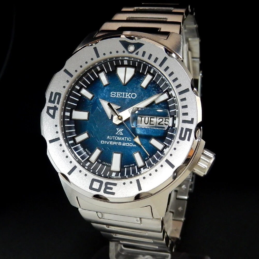 Seiko Prospex Diver Save Ocean Special Ed Monster Automatic Mens Watch SBDY115