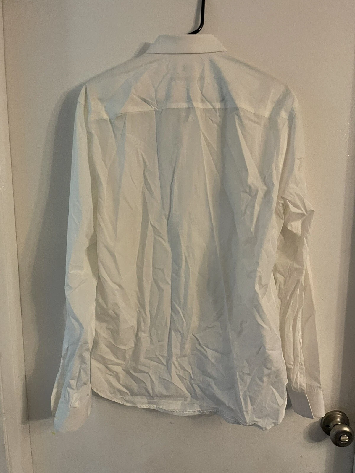 Camicia KENZO Paris taglia 42 16 1 2 slim fit bianca lino manica lunga abbottonata