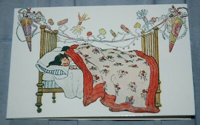 Jessie Willcox Smith Weihnachtskarte ''The Night Before Christmas'' Kinder, NEU 