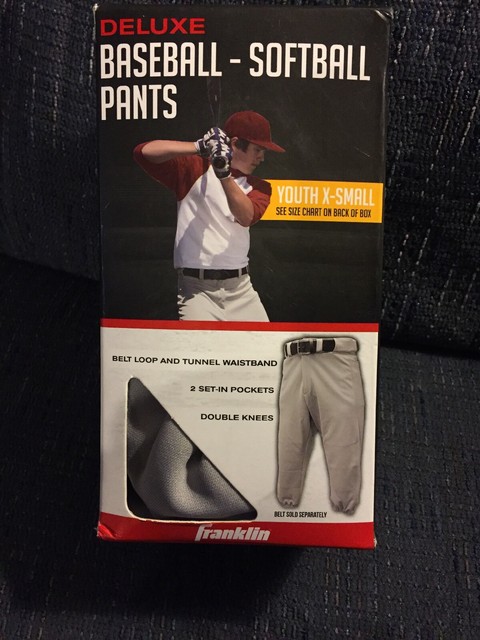 Franklin Youth Baseball Pants Size Chart