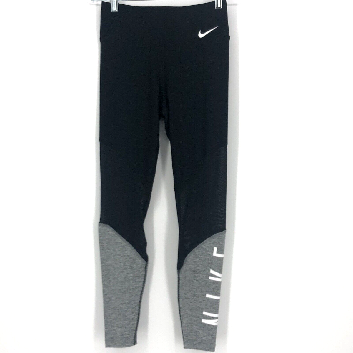 nike mini swoosh leggings in grey
