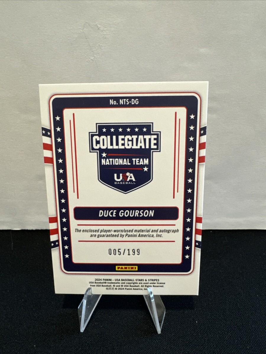 2024 Panini Stars & Stripes-Duce Gordon Patch Auto NTS-DG- #5/199