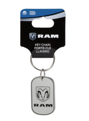 NEW! PLASTICOLOR RAM Officially Licensed Key Chain Black | Chrome