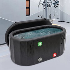 275L Inflatable Bathtub Adult Ice Bathtub Freestanding Bathing Bath Tube w/ Pump