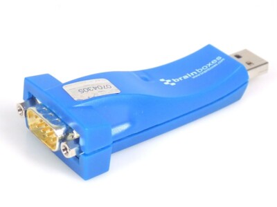 Brainboxes US-324 1-Port RS422 RS485 USB to zu Serial Seriell Adapter, NEU, OVP