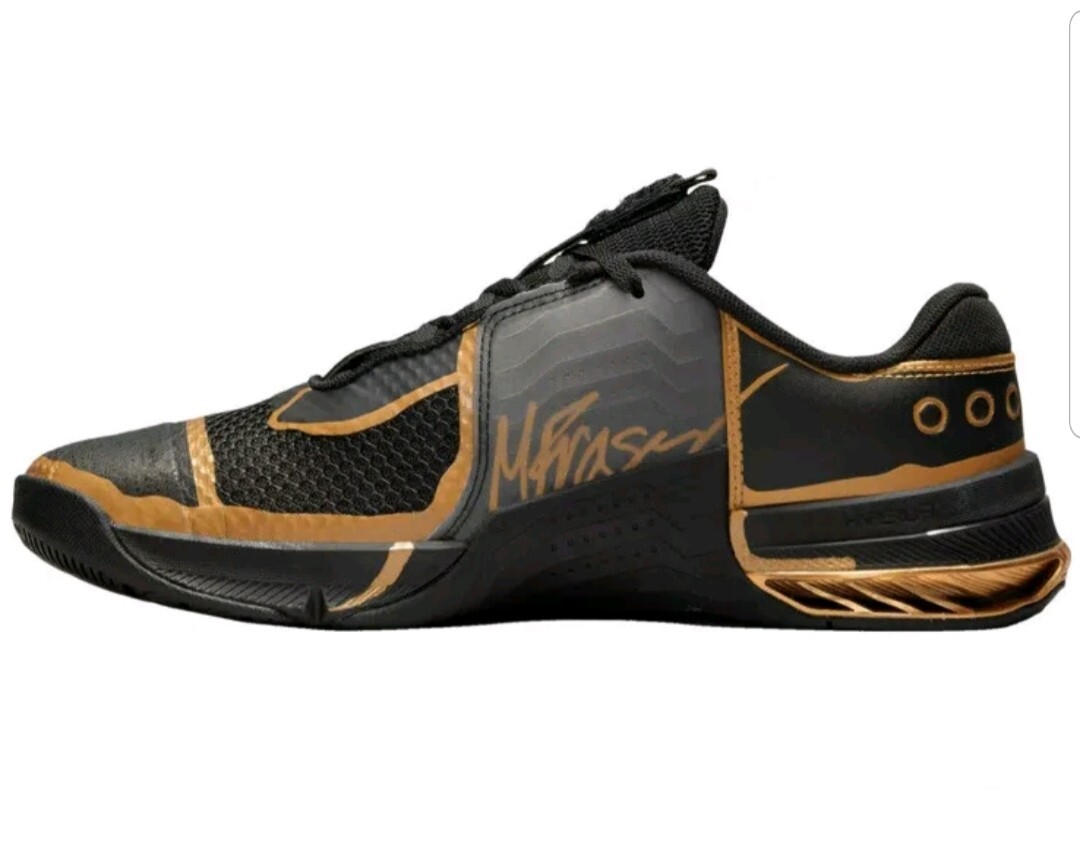 Nike Size 8 Men\'s Black Gym Metcon 7 Mat Fraser PE Metallic Gold DA8103-007 s-l400.jpg main image 2
