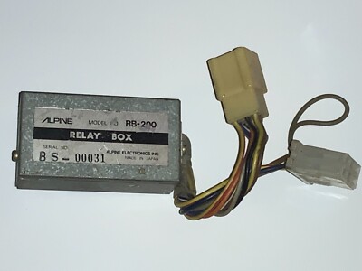 ALPINE RB-200 Relay Box oldtimer  RC autoradio , elekronik, selten, rar