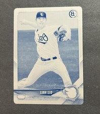 2018 Bowman Chrome Prospects DL D.L. Hall Cyan Printing Plate 1/1  #BCP107