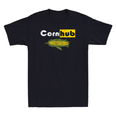 Corn Hub Shirt Funny Corn Quote Vintage Men's Short Sleeve T-Shirt Gift Idea Tee