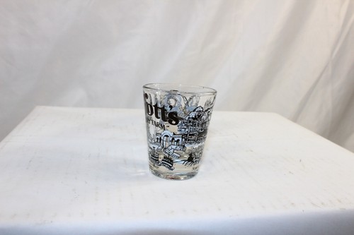 Parque temático de atracciones Knotts Berry Farm One Shot Glass Barware California años 80 - Imagen 8 de 12