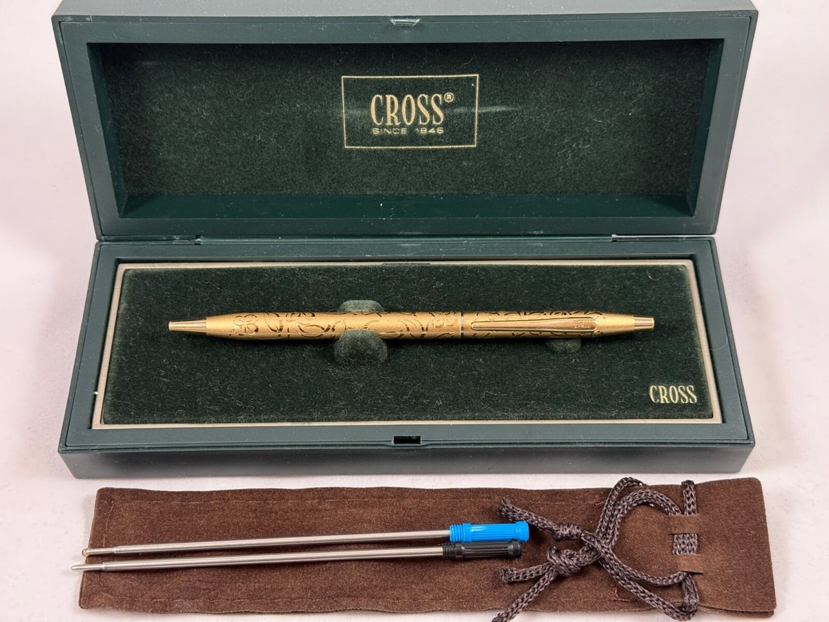 JWL #402-5 CROSS 22K ELECTROPLATED GOLD JEWELERS 