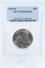 1960-D PCGS MS64FBL Franklin Half Dollar Full Bell Lines 50C